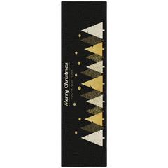 Indoor/Outdoor Cozy Winter ACW41 Black Washable 2'3" x 7'6" Runner Rug