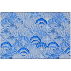 Indoor/Outdoor Surfside ASR32 Blue Washable 1'8" x 2'6" Rug