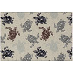 Indoor/Outdoor Surfside ASR43 Sand Washable 1'8" x 2'6" Rug
