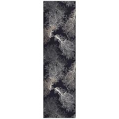 Indoor/Outdoor Surfside ASR33 Midnight Washable 2'3" x 7'6" Runner Rug
