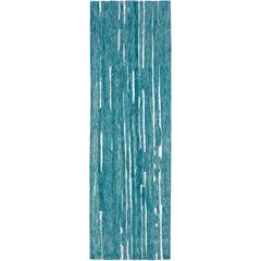 Vibes VB1 Blue 2'3" x 7'6" Runner Rug, VB1TE2X8