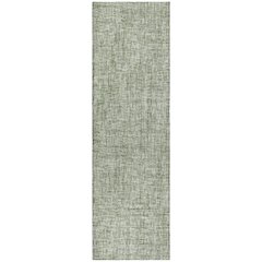 Luxury Washable Voyage VY1 Green 2'3" x 7'6" Runner Rug
