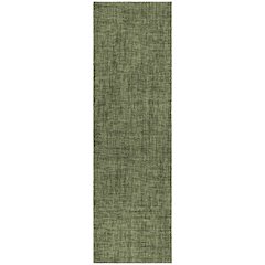Luxury Washable Voyage VY1 Green 2'3" x 7'6" Runner Rug