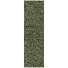 Luxury Washable Voyage VY2 Green 2'3" x 7'6" Runner Rug