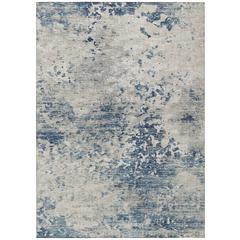 Indoor/Outdoor Accord AAC35 Blue Washable 10' x 14' Rug