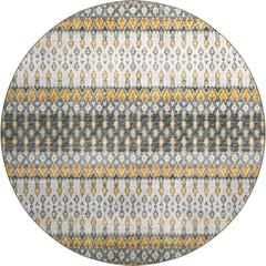Brisbane BR1 Pewter 8' x 8' Round Rug