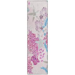 Indoor/Outdoor Surfside ASR31 Raspberry Washable 2'3" x 7'6" Runner Rug