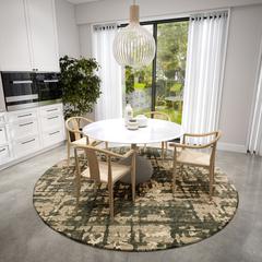 Bravado Earth Contemporary Abstract 8' x 8' Area Rug Earth ABV35