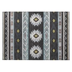 Indoor/Outdoor Sonora ASO33 Midnight Washable 1'8" x 2'6" Rug