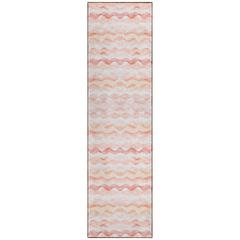 Indoor/Outdoor Surfside ASR46 Peach Washable 2'3" x 7'6" Runner Rug
