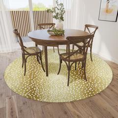 Safari Gilded Animal Animal Print 8' x 8' Area Rug Gilded ASF33