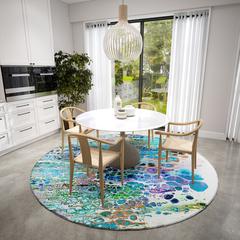 Karina Mermaid Modern Abstract 8' x 8' Area Rug Mermaid AKC50