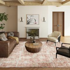 Eleanor Spice Contemporary Geometric 10' x 14' Area Rug Spice AER31