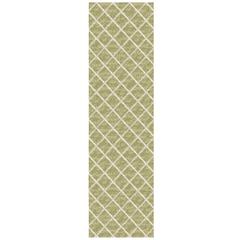 Indoor/Outdoor York YO1 Aloe Washable 2'3" x 10' Rug