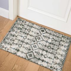 Bravado Ash Transitional Aztec/Incan 1'8" x 2'6" Accent Rug Ash ABV38