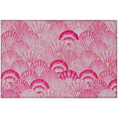 Indoor/Outdoor Surfside ASR32 Pink Washable 1'8" x 2'6" Rug
