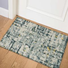 Bravado Gilded Contemporary Abstract 1'8" x 2'6" Accent Rug Gilded ABV35