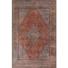 Traditional Rectangle Area Rug, Copper, 10' X 14'