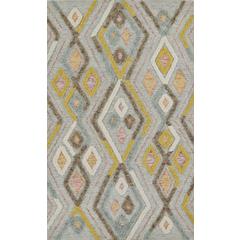 Contemporary Rectangle Area Rug, Multi, 5' X 8'