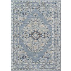 Traditional Runner Area Rug, Blue, 2'3" X 7'6" Runner