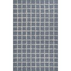 Contemporary Runner Area Rug, Blue, 2'3" X 8' Runner