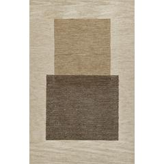 Contemporary Runner Area Rug, Brown, 2'3" X 8' Runner