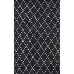 Transitional Runner Area Rug, Charcoal, 2'3" X 8' Runner