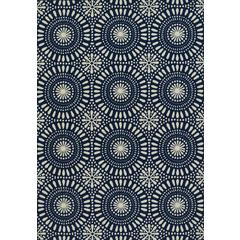 Transitional Oval Area Rug, Navy, 2'3" X 4'6"