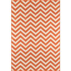 Contemporary Rectangle Area Rug, Orange, 2'3" X 4'6"