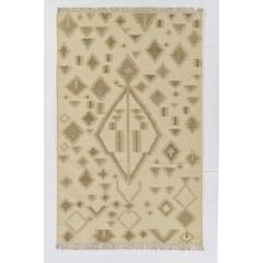 Traditional Rectangle Area Rug, Natural, 2' X 3'