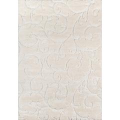 Modern Runner Area Rug, Ivory, 2'3" X 7'6" Runner