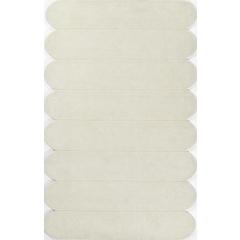 Contemporary Rectangle Area Rug, Ivory, 5' X 8'