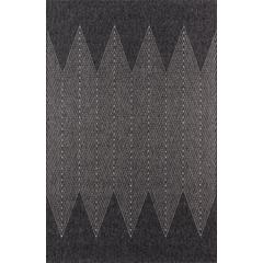 Contemporary Runner Area Rug, Charcoal, 2' X 6' Runner