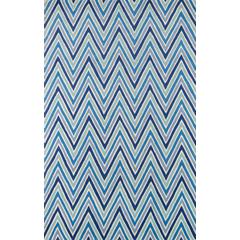 Contemporary Rectangle Area Rug, Blue, 3'6" X 5'6"