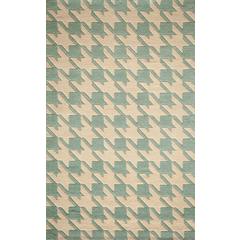 Contemporary Rectangle Area Rug, Light Blue, 3'6" X 5'6"