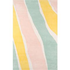 Contemporary Rectangle Area Rug, Multi, 3'6" X 5'6"