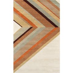 Contemporary Rectangle Area Rug, Brown, 3'6" X 5'6"
