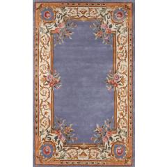 Transitional Runner Area Rug, Blue, 2'3" X 8' Runner