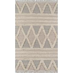 Contemporary Runner Area Rug, Beige, 2'3" X 7'10" Runner