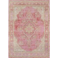 Traditional Runner Area Rug, Pink, 2'3" X 8' Runner