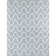 Contemporary Rectangle Area Rug, Blue, 3'9" X 5'9"