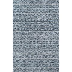 Contemporary Runner Area Rug, Denim, 2' X 8' Runner