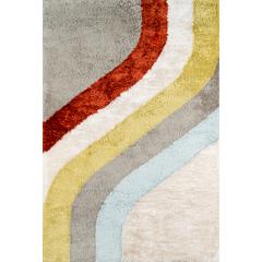 Modern Runner Area Rug, Multi, 2'3" X 7'6" Runner