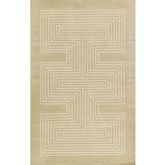 Contemporary Runner Area Rug, Beige, 2'6" X 8' Runner