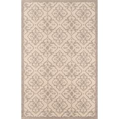 Transitional Rectangle Area Rug, Taupe, 3'9" X 5'9"