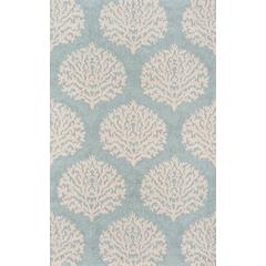 Contemporary Rectangle Area Rug, Blue, 3'9" X 5'9"