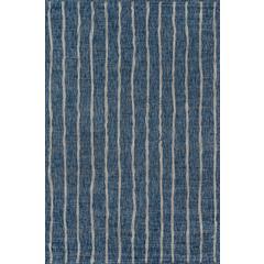 Contemporary Runner Area Rug, Blue, 2'7" X 7'6" Runner