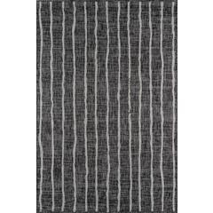 Contemporary Runner Area Rug, Charcoal, 2'7" X 7'6" Runner