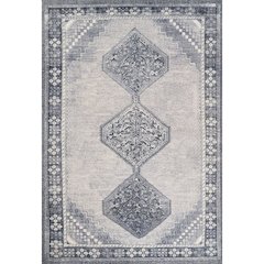 Contemporary Rectangle Area Rug, Blue, 8' X 10'