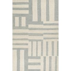 Contemporary Rectangle Area Rug, Blue, 3'6" X 5'6"